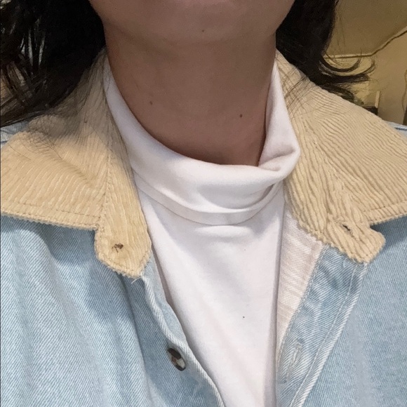 BDG Blue and Cream Lightweight Mens Jacket - Picture 6 of 6